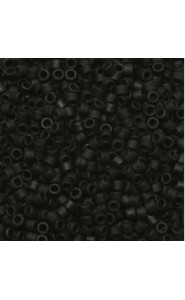 Miyuki delica Perlen 11/0 - Opaque matte black DB-310 